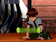 The yellow color means the Omnitrix just collected Dr. Viktor's alien DNA