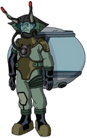 Dr. Animo's diver suit in the Original Series