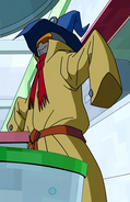 Driba in a civilian disguise in Store 23