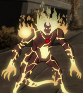 Alpha as Heatblast in Heroes United