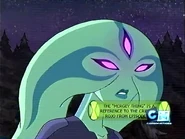 The "mergey thing" is a reference to the criminal Rojo from episode #8