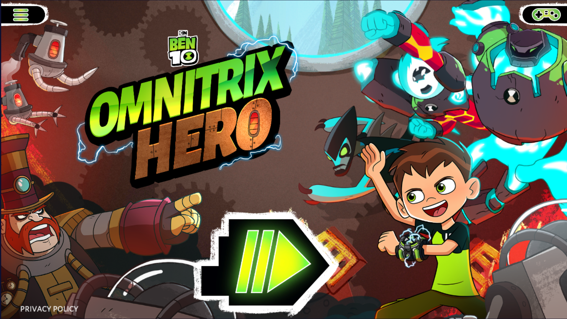 Ben 10 - Omnitrix Hero, Ben 10 Games, Cartoon Network