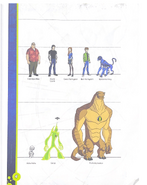 Trio, Max, Spidermonkey, Echo Echo, Goop, Humungousaur Size Chart