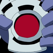 Distintivo Vermelho de Encanador usado em Omniverse