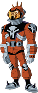 Fistrick in a spacesuit in Breakpoint with a helmet