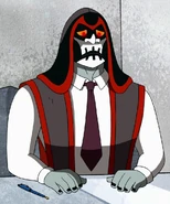 Hex as an office worker in Screamcatcher