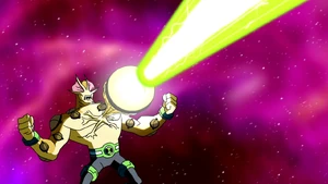 Fuerte rayo óptico.