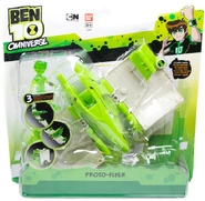 Translucent green 11-year-old Ben toy in packaging (Omniverse)
