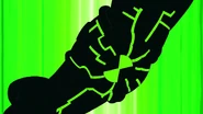 Ben 10,000's left arm being covered by circuits once