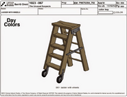 067- ladder with wheels