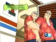 Grandpa's lucky Hawaiian shirt was a gift from Gwen's brother Ken