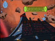 The Megacruiser from episode #18 - now under Kevin's control after defeating Technorg