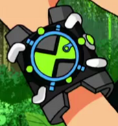 The Omnitrix with Phil's blue device in Omni-Tricked: Part 3