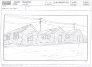 Los Soledad Houses Line Art