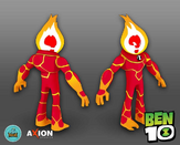 Fuego en el videojuego de Ben 10 (Reboot).