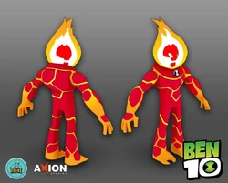 ben 10 explosión de fuego