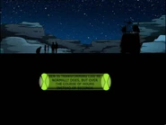 Ben is transforming like he normally does, but over the course of hours instead of seconds