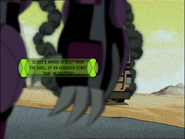 SixSix's armor is built from the shell of an assassin robot that he "gutted"