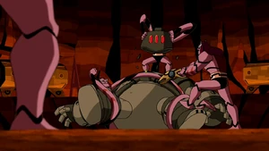 Traje de contención vulnerable.