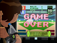 Ben only has one strike and no outs so the game really did eat his tokens