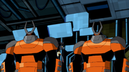 Orange Techadon Robots in Omniverse