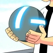 Orb container glowing