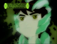 Ben's transformations happen in an instant - these scenes show it in "slow motion"