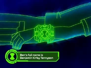 Ben's full name is Benjamin Kirby Tennyson