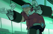 Max in his exo-suit in Ben 10 vs. the Negative 10: Part 2