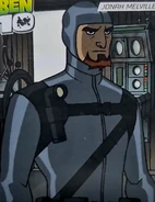 Jonah in his silver wetsuit (no mask)