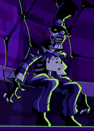 A fear-starved Zombozo in Something Zombozo This Way Comes
