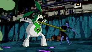 Fuerte lengua prensil.