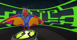 Jetray in Super Hero Time (De-Fanged!)