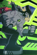 Frankenstrike in the Ultimate Alien intro
