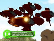 These robots have an "aggression program" to make them relentless hunters