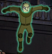 Carl's ghost form without a helmet