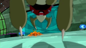 Atrapado por su depredador.