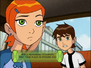 Ben is referring to events that took place in episode #13