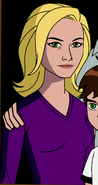 Sandra in a purple blouse several years prior to Alien Force