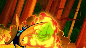 Gas inflamable, daño no intencional.