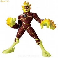 Epic Heatblast toy out of packaging (Original Series)