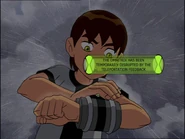 The Omnitrix has been disrupted by the teleportation feedback