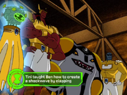 Tini taught Ben how to create a shockwave by clapping