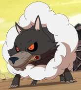 Wolfen Sheep with his head uncovered