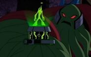 Vilgax con el holograma de Goop