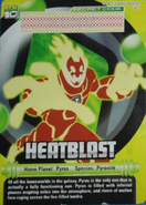 Heatblast Bandai Card