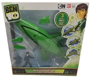 Ben in a navy blue Plumber suit toy in packaging (Ultimate Alien)