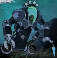 Jonah in his aquatic mech suit