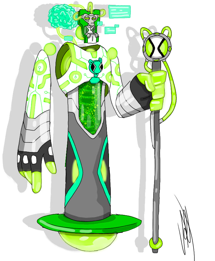 Oc Ben 10,000 (Super Omnitrix) Grey Matter : r/Ben10