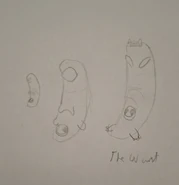 Concept Art of The Wurst (Left design drawn by TheHedgeMan)
